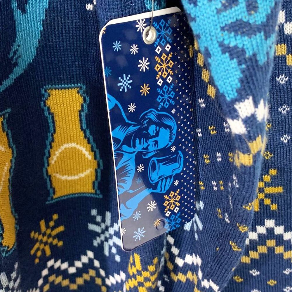 SAM ADAMS  Electric “Ugly" Christmas Sweater - LIGHTS UP! - Picture 8 of 9